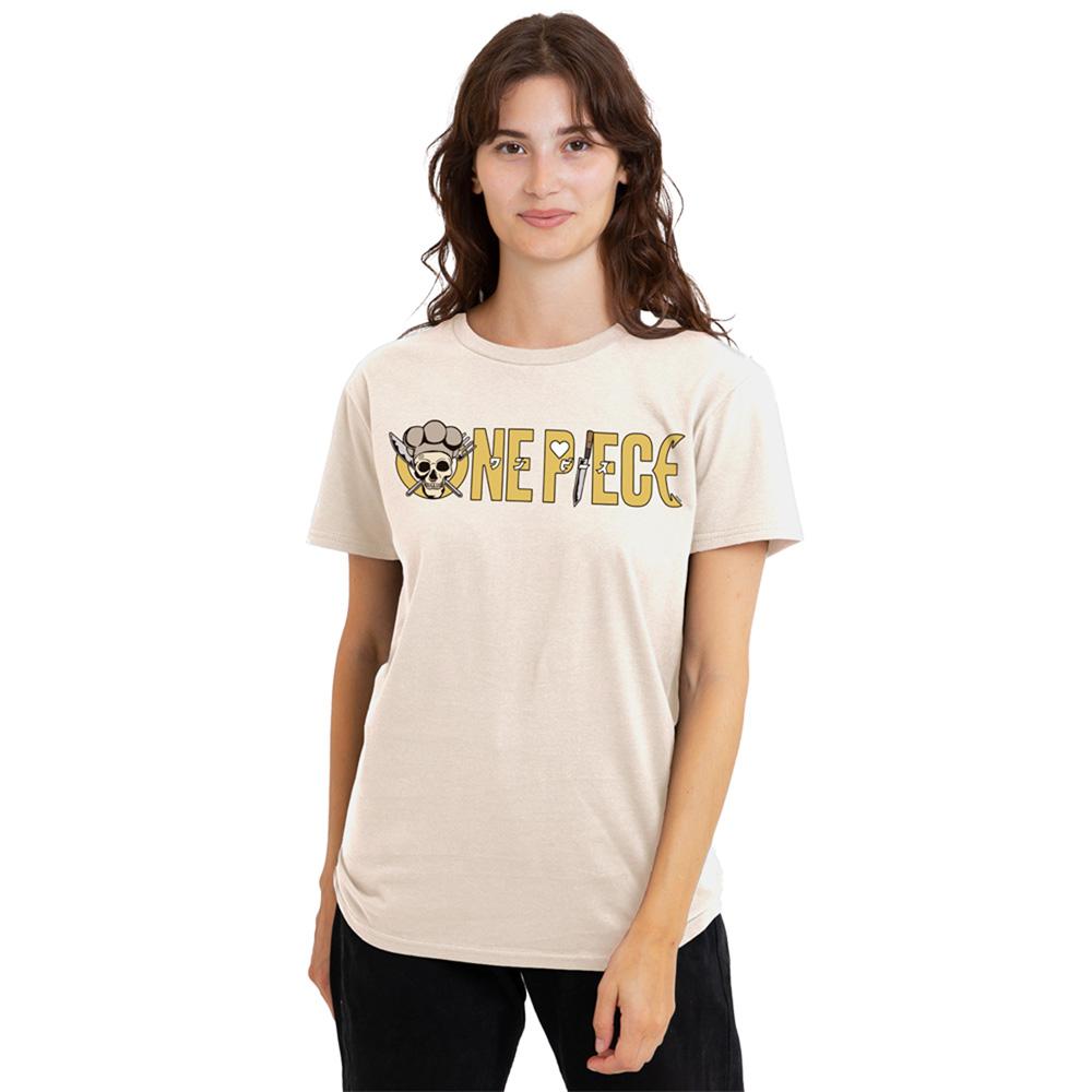 Natural - Lifestyle - One Piece Womens-Ladies Sanji Logo T-Shirt