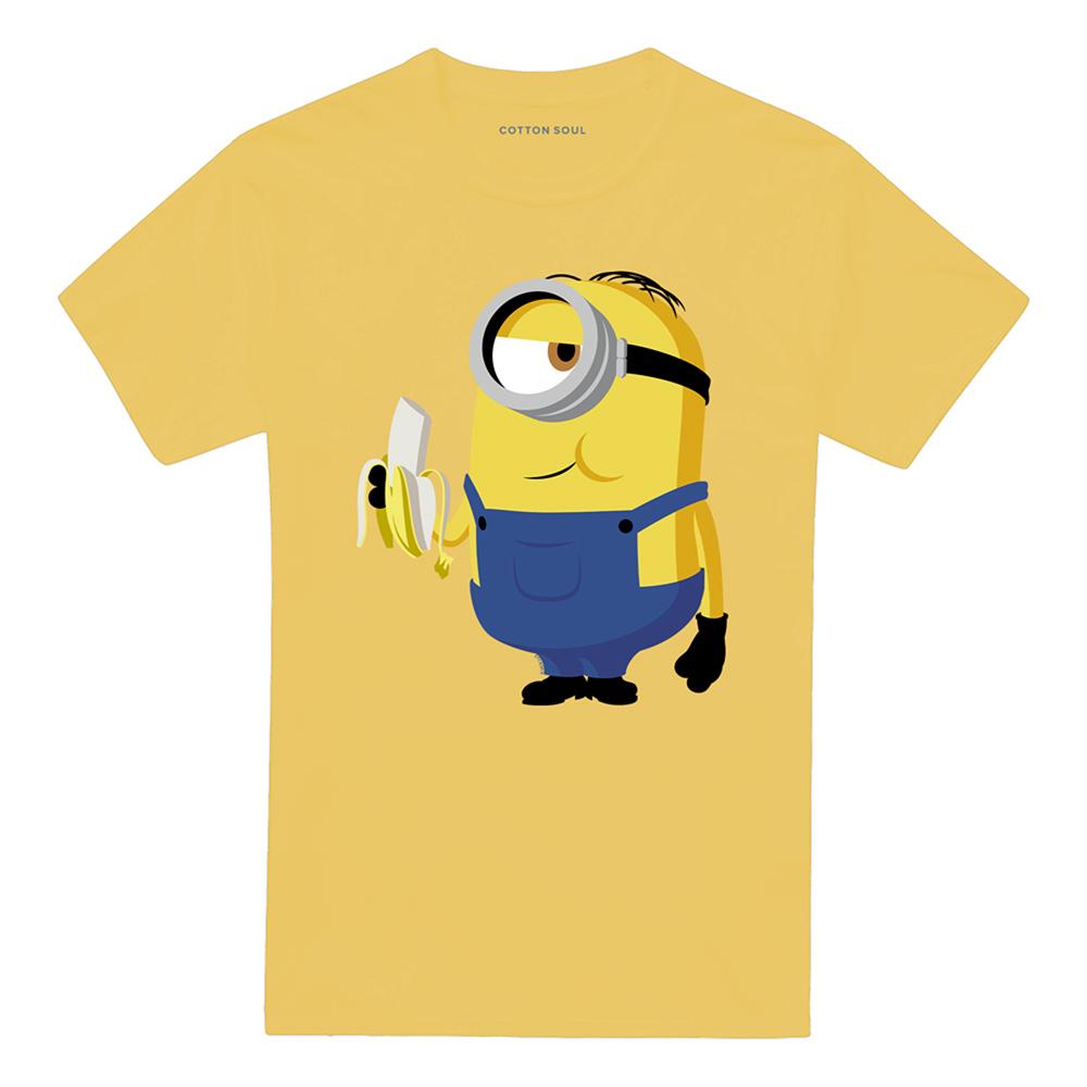 Daisy Yellow - Front - Despicable Me Unisex Adult Minions Banana T-Shirt