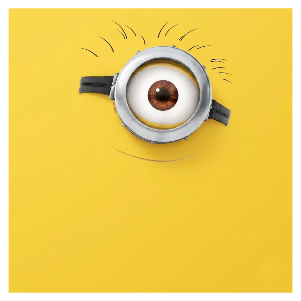 Yellow - Side - Minions Childrens-Kids Face Ringspun Cotton T-Shirt