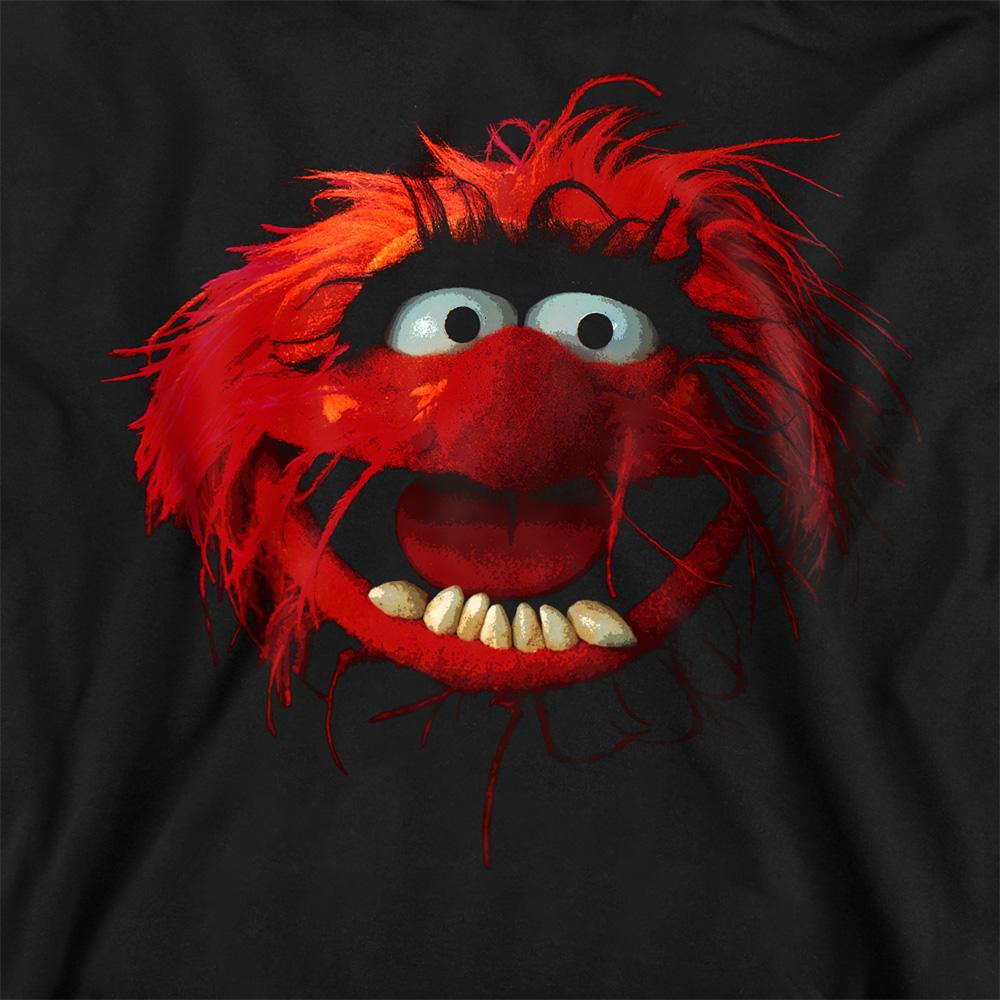 Black - Side - The Muppets Unisex Adult Animal Face Sweatshirt