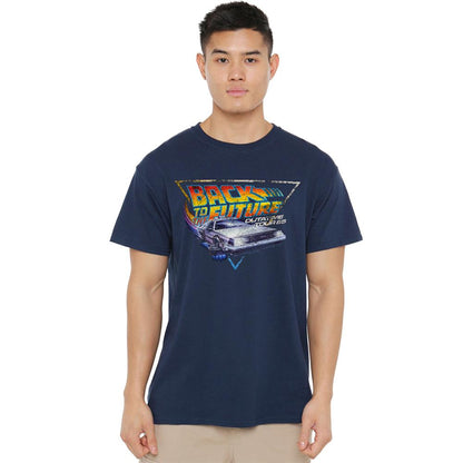 Navy - Lifestyle - Back To The Future Unisex Adult Tour T-Shirt