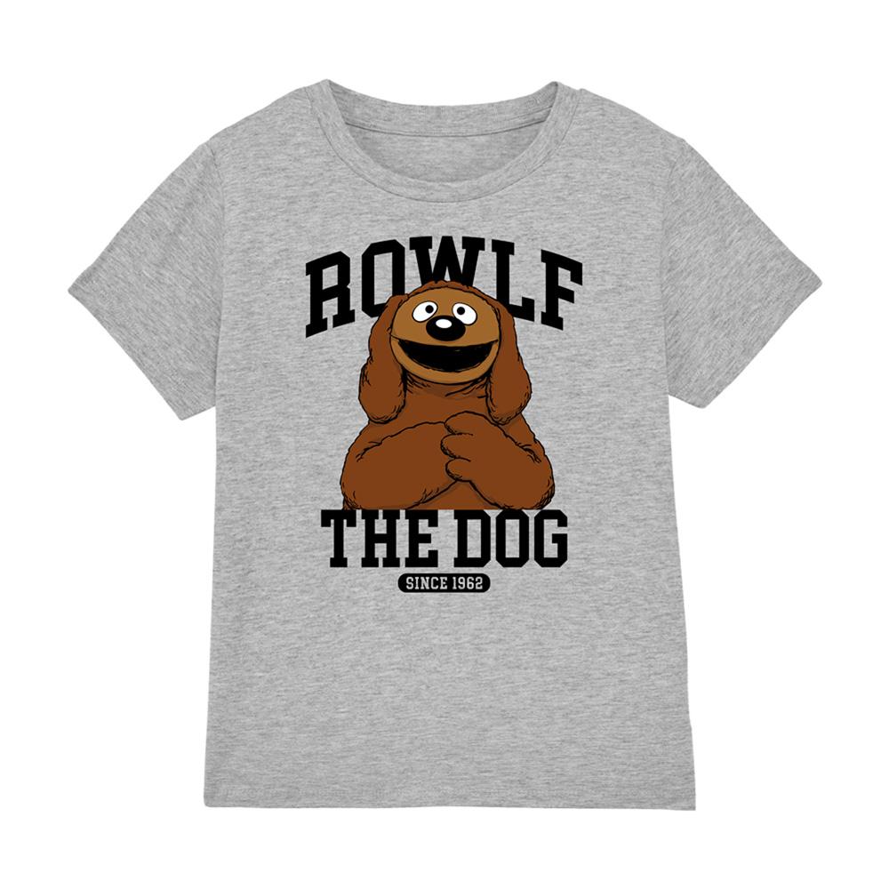 Sport Heather - Front - The Muppets Childrens-Kids Rowlf The Dog Collegic Ringspun Cotton T-Shirt