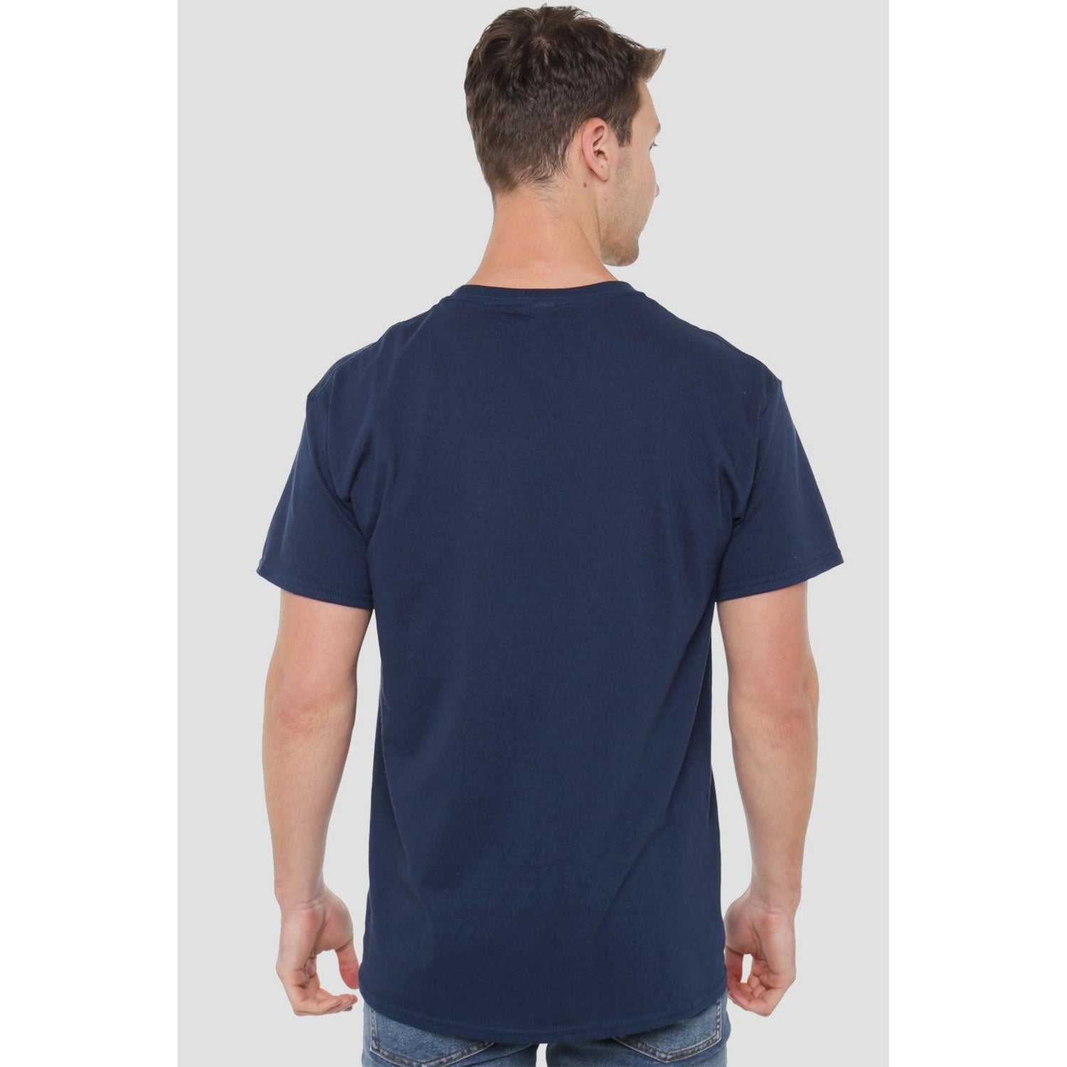 Navy - Side - Spider-Man Mens Snowflake Christmas Sweater T-Shirt