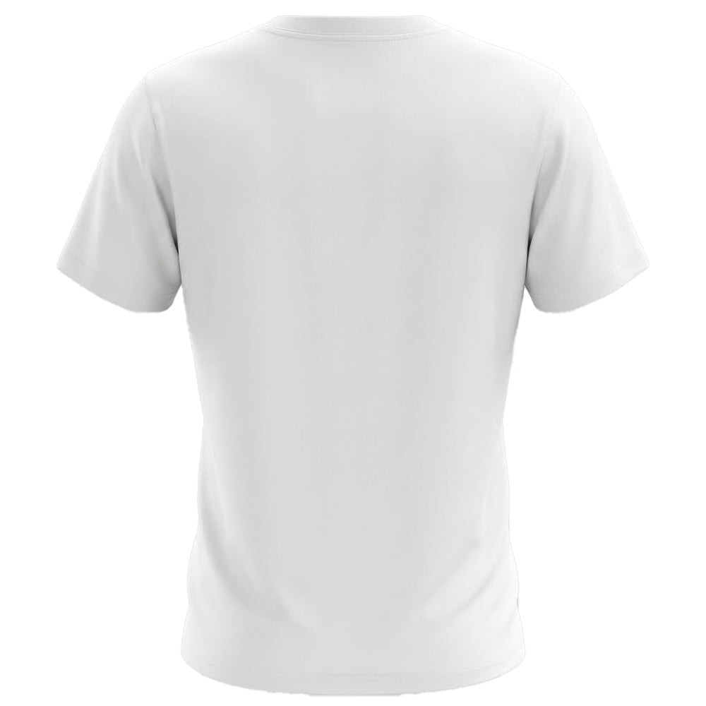 White - Back - One Piece Womens-Ladies Twin Cape Reverse Mountain Poster Fitted T-Shirt