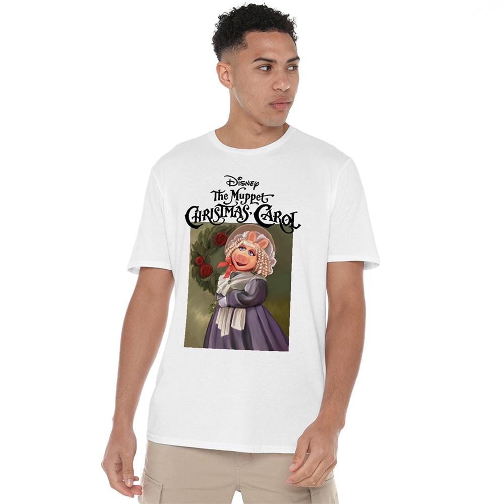 White - Lifestyle - The Muppets Christmas Carol Unisex Adult Miss Piggy Ringspun Cotton T-Shirt