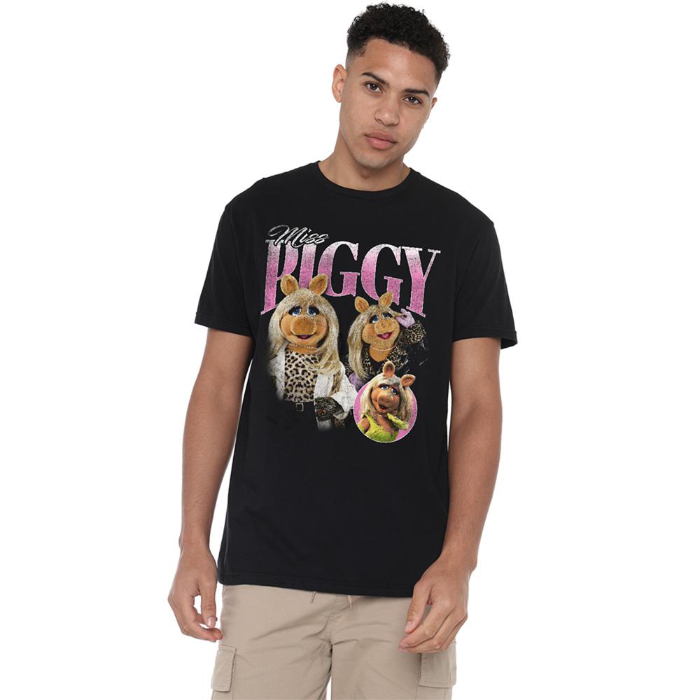 Black - Lifestyle - The Muppets Unisex Adult Miss Piggy Homage T-Shirt