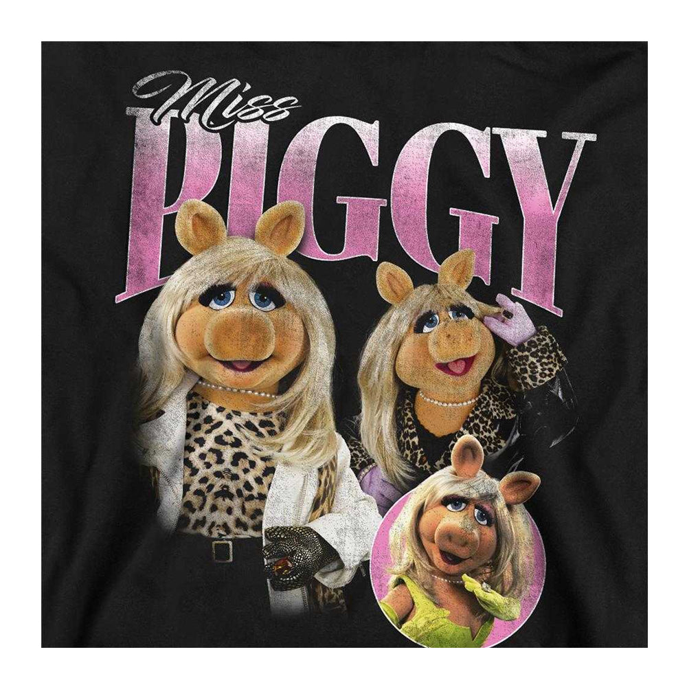 Black - Side - The Muppets Unisex Adult Miss Piggy Homage Long-Sleeved Sweatshirt