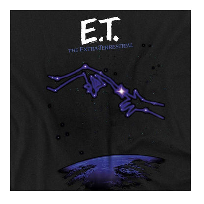 Black - Side - E.T Unisex Adult Constellation Ringspun Cotton T-Shirt