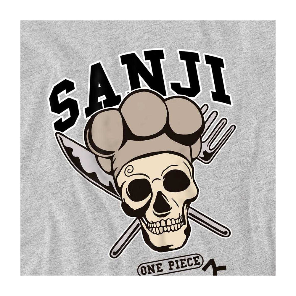 Athletic Heather - Side - One Piece Childrens-Kids Sanji Collegic T-Shirt