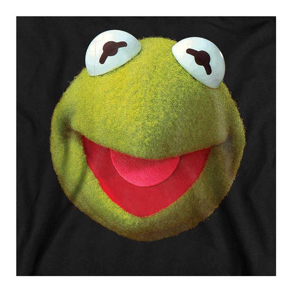 Black - Side - The Muppets Unisex Adult Kermit Face Sweatshirt