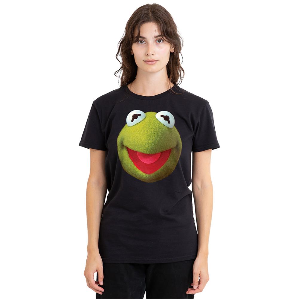 Black - Lifestyle - The Muppets Womens-Ladies Kermit Ringspun Cotton T-Shirt