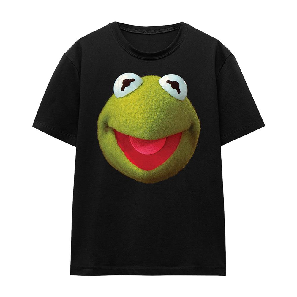 Black - Front - The Muppets Womens-Ladies Kermit Ringspun Cotton T-Shirt