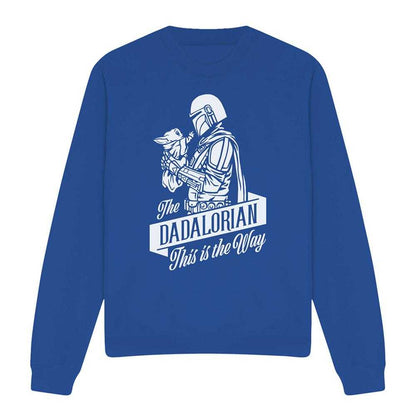 Royal Blue - Front - Star Wars Unisex Adult Dadalorian Sweatshirt