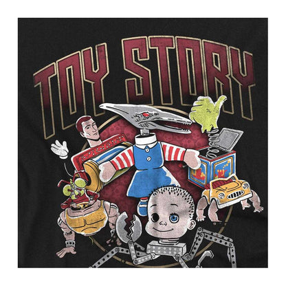 Black - Side - Toy Story Womens-Ladies Sid´s Toys Rock Fitted T-Shirt