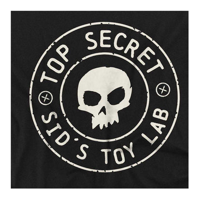 Black - Side - Toy Story Womens-Ladies Sid´s Toy Lab Badge Fitted T-Shirt