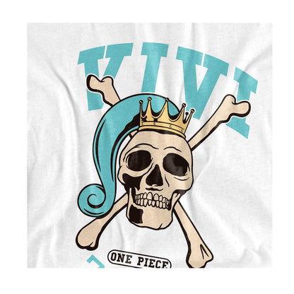 White - Side - One Piece Womens-Ladies Vivi Collegic Fitted T-Shirt