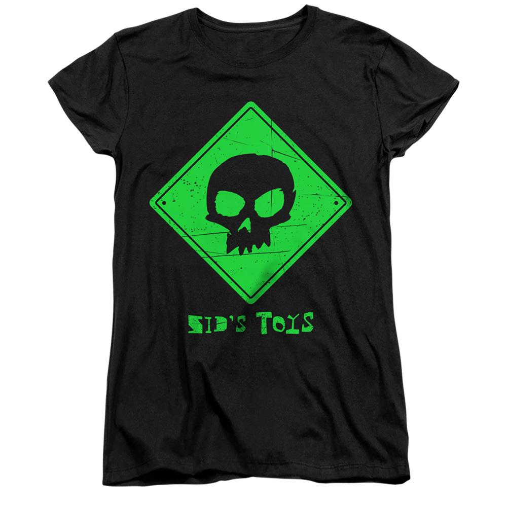 Black - Front - Toy Story Womens-Ladies Sid´s Toys Logo Fitted T-Shirt