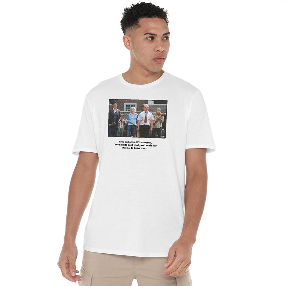 White - Lifestyle - Shaun Of The Dead Unisex Adult Winchester T-Shirt