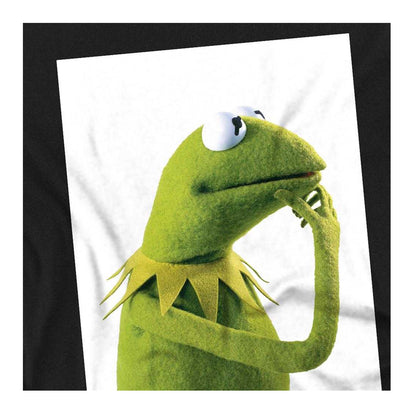 Black - Side - The Muppets Womens-Ladies Ponder Kermit Fitted T-Shirt