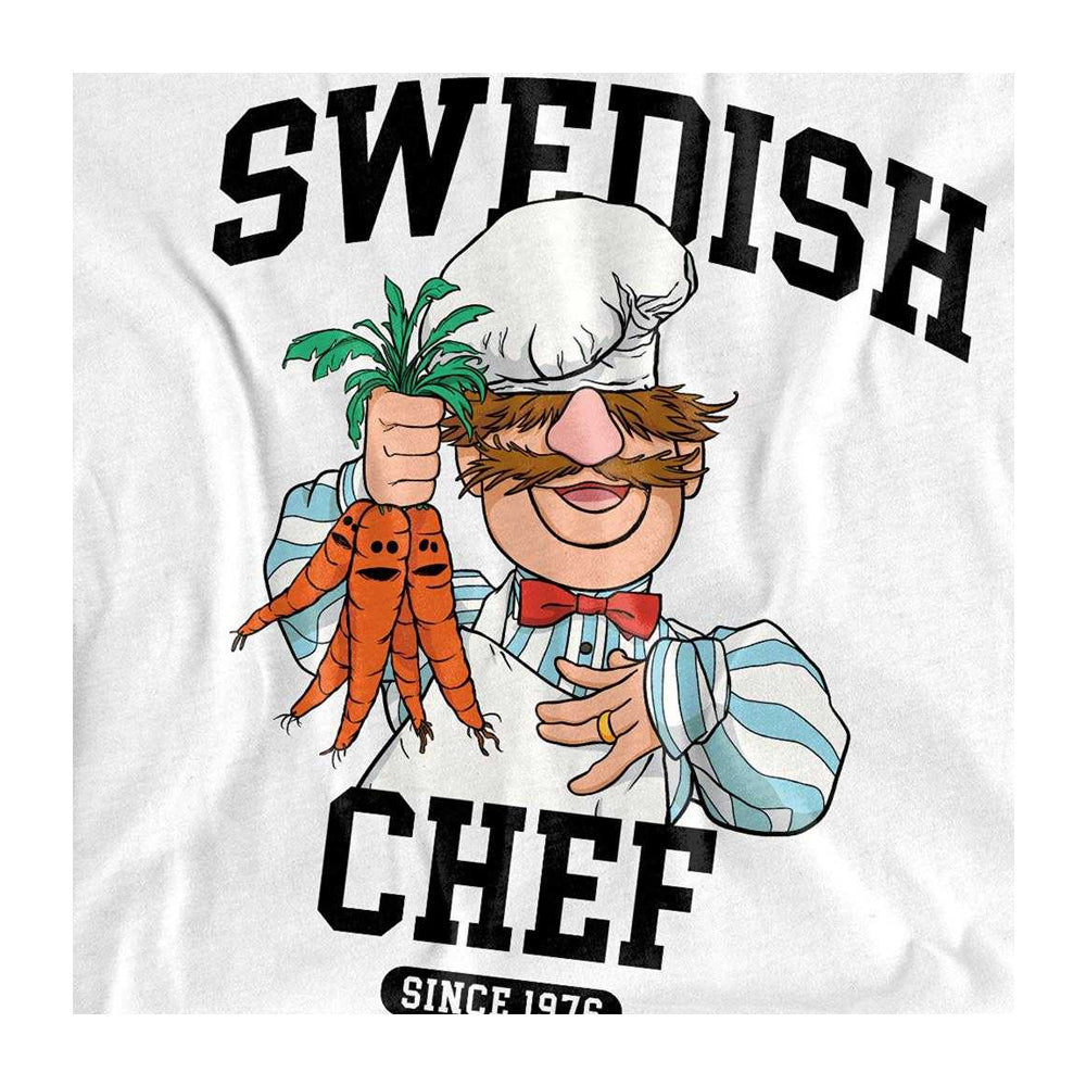 White - Side - The Muppets Childrens-Kids Swedish Chef Collegic T-Shirt
