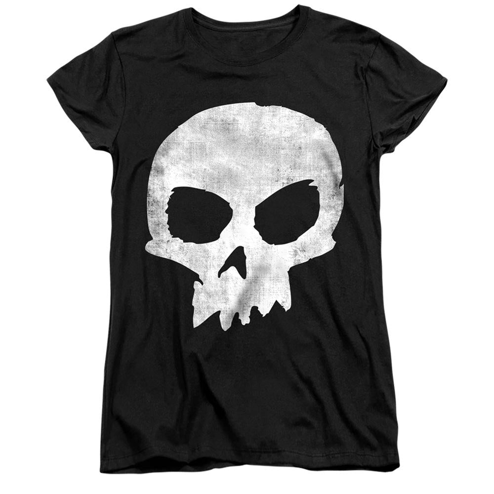 Black - Front - Toy Story Womens-Ladies Skull Fitted T-Shirt