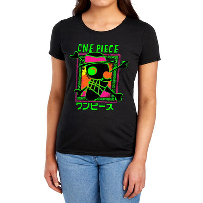 Black - Lifestyle - One Piece Womens-Ladies Abstract Logo Fitted T-Shirt