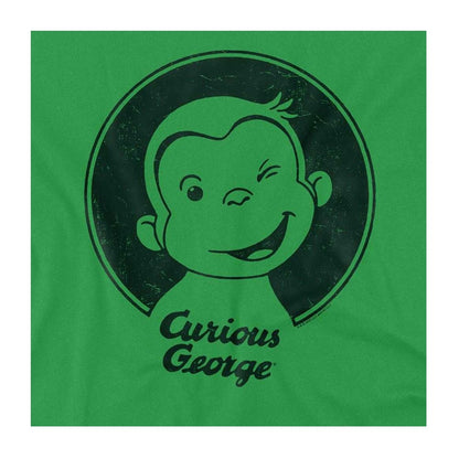Kelly Green - Side - Curious George Unisex Adult Wink T-Shirt