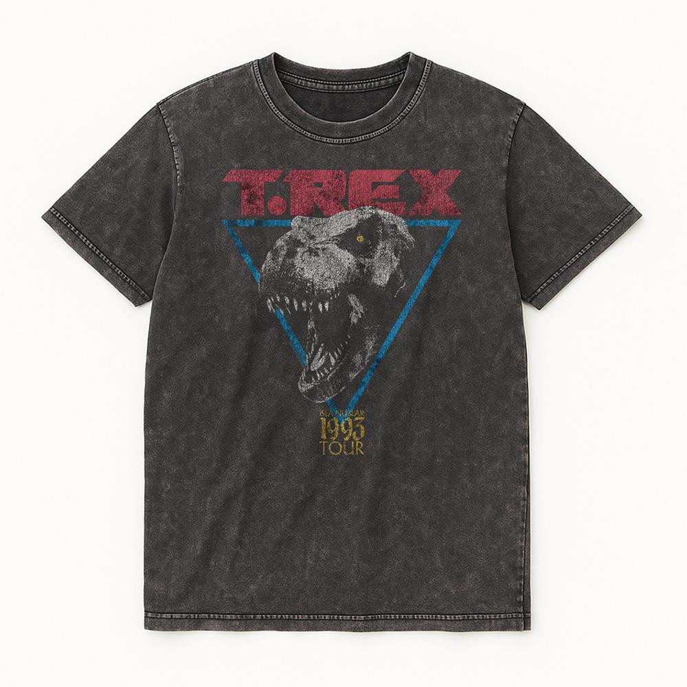 Black - Front - Jurassic Park Unisex Adult T-Rex T-Shirt