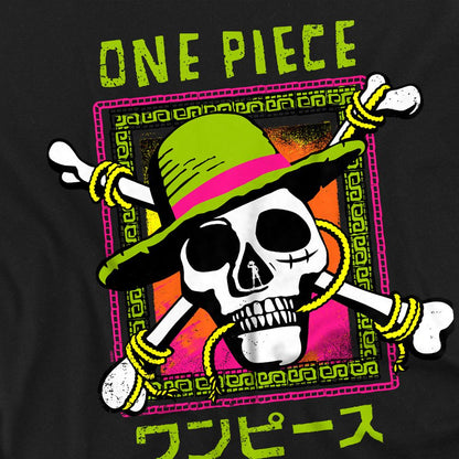 Black - Side - One Piece Womens-Ladies Colour Logo Ringspun Cotton Fitted T-Shirt