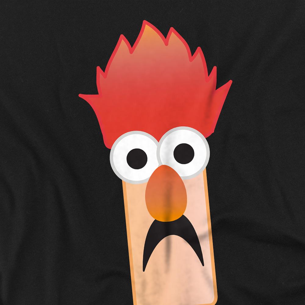 Black - Side - The Muppets Womens-Ladies Beaker Face Fitted T-Shirt