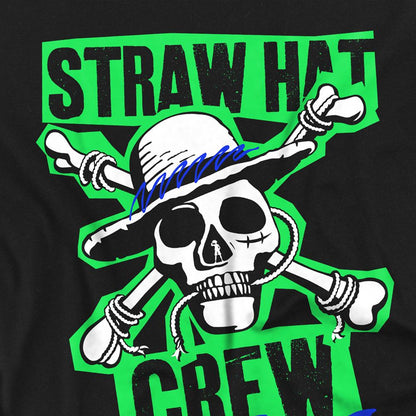 Black - Side - One Piece Womens-Ladies Straw Hat Fitted T-Shirt