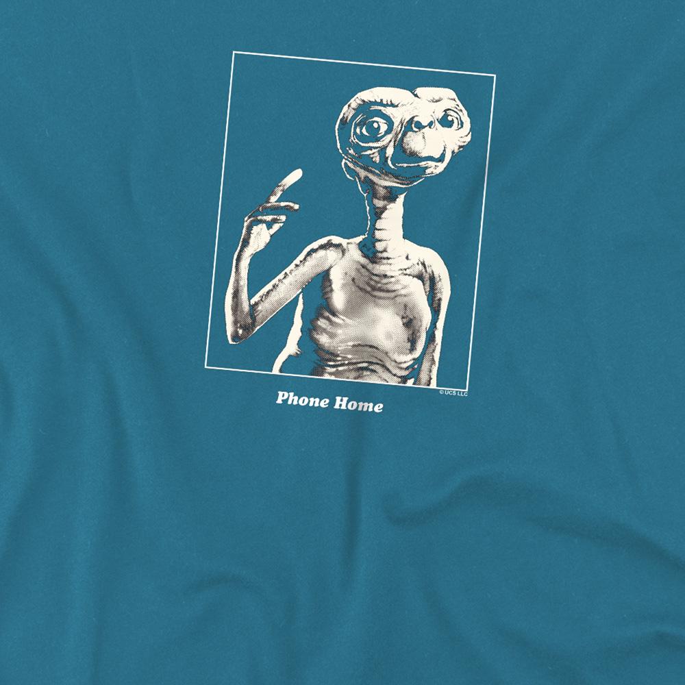 Slate - Side - E.T Unisex Adult Phone Home T-Shirt