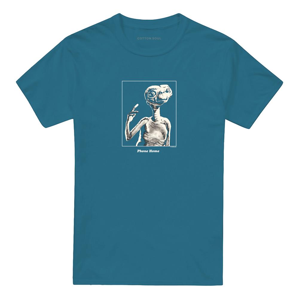 Slate - Front - E.T Unisex Adult Phone Home T-Shirt