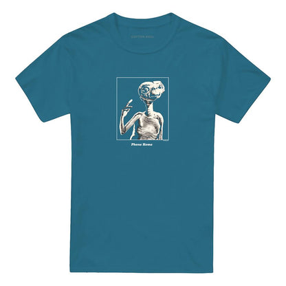 Slate - Front - E.T Unisex Adult Phone Home T-Shirt