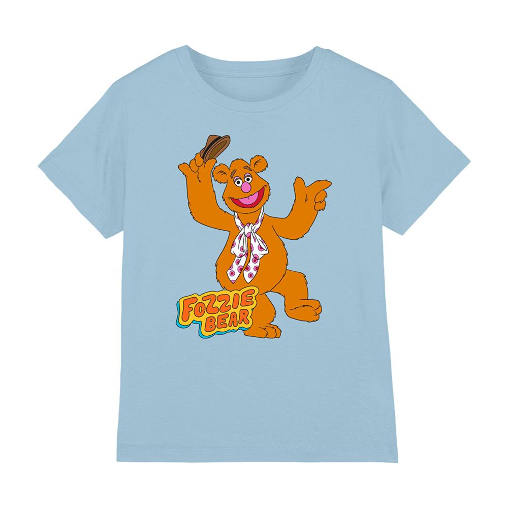 Light Blue - Front - The Muppets Childrens-Kids Fozzie Bear Dancing T-Shirt