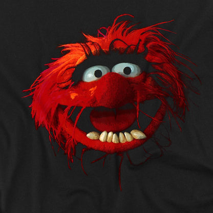 Black - Side - The Muppets Womens-Ladies Animal Drummer Fitted T-Shirt