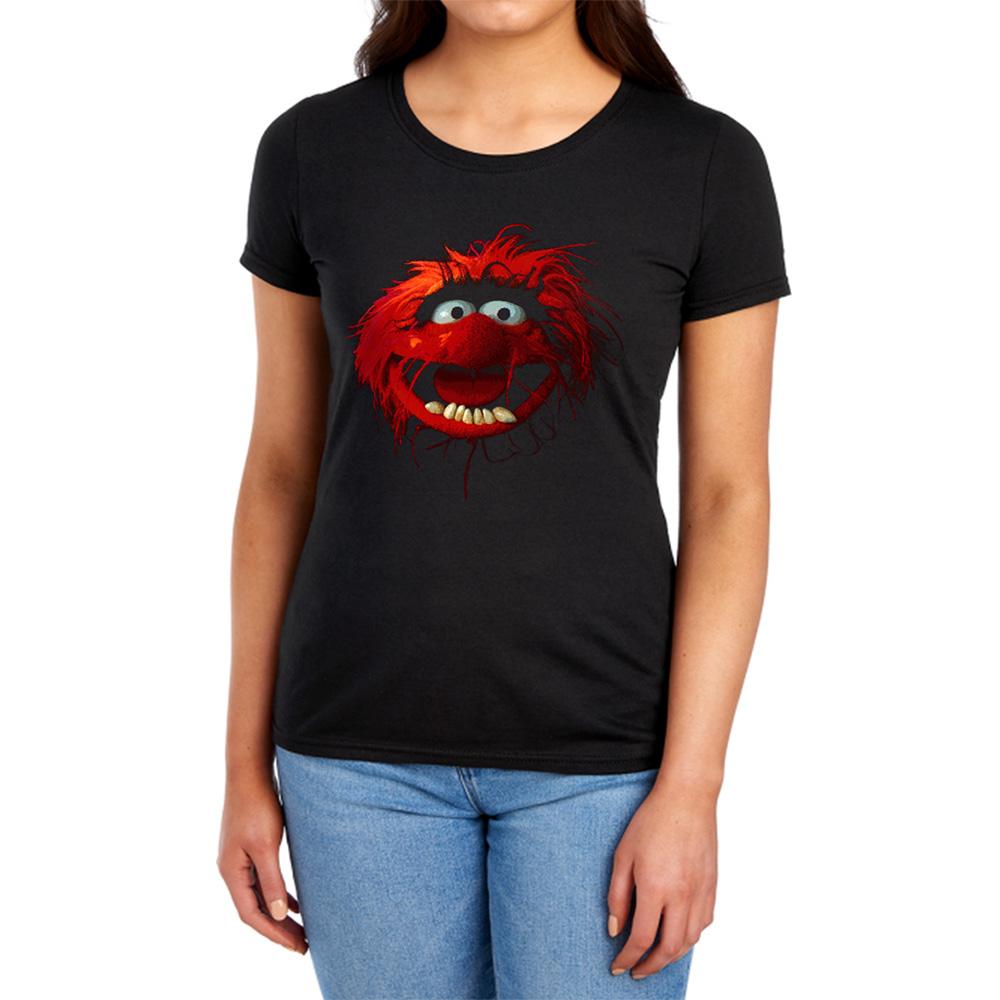 Black - Lifestyle - The Muppets Womens-Ladies Animal Drummer Fitted T-Shirt