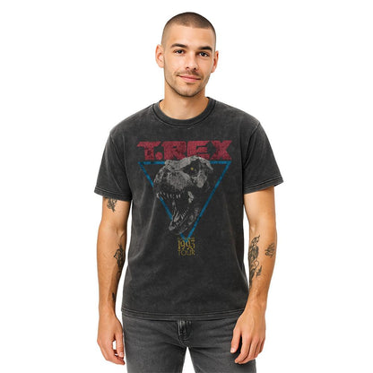 Black - Lifestyle - Jurassic Park Unisex Adult T-Rex Ringspun Cotton T-Shirt