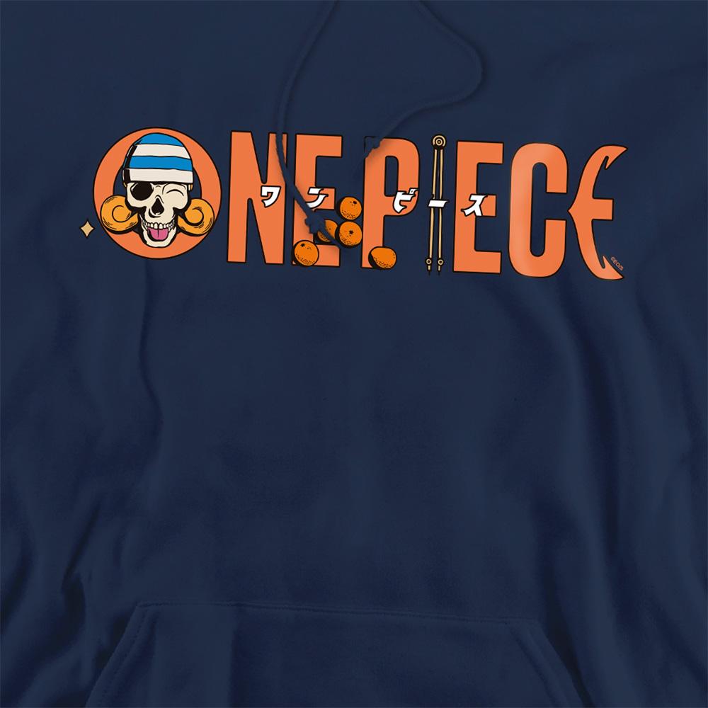 Navy - Side - One Piece Unisex Adult Nami Oranges Hoodie