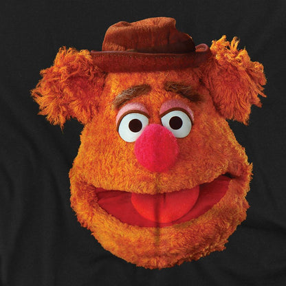 Black - Side - The Muppets Womens-Ladies Fozzie Bear Fitted T-Shirt