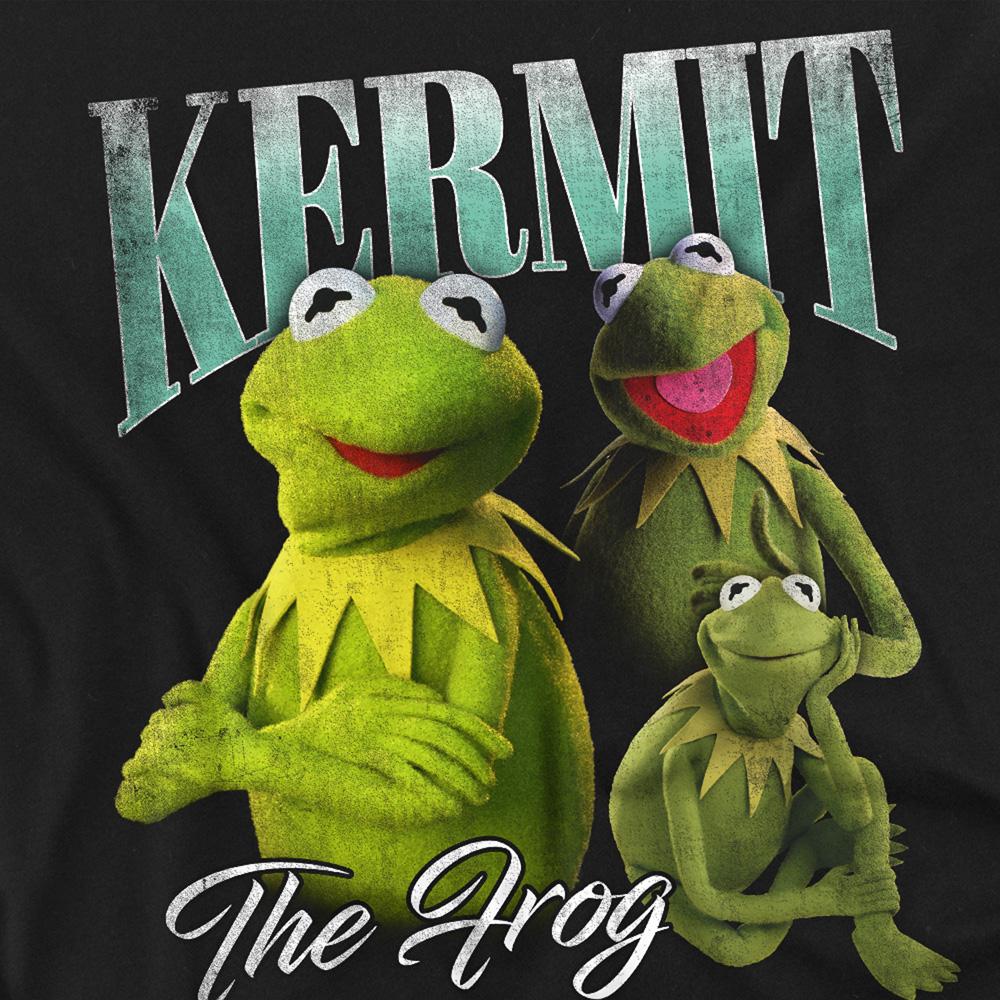 Black - Side - The Muppets Womens-Ladies Kermit Fitted T-Shirt