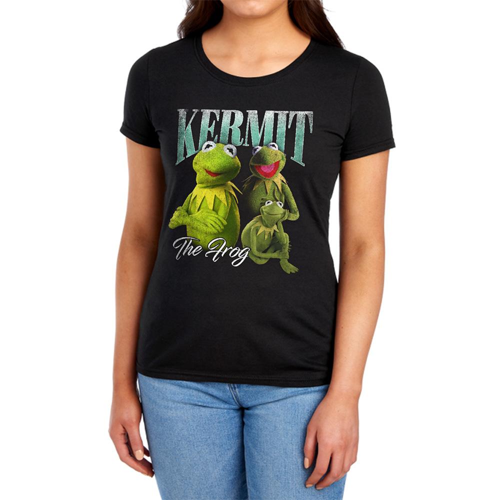 Black - Lifestyle - The Muppets Womens-Ladies Kermit Fitted T-Shirt