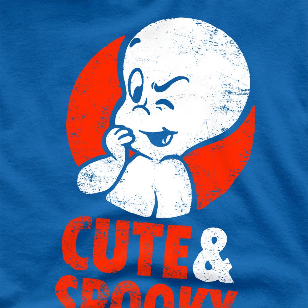 Royal Blue - Side - Casper Unisex Adult Cute And Spooky T-Shirt