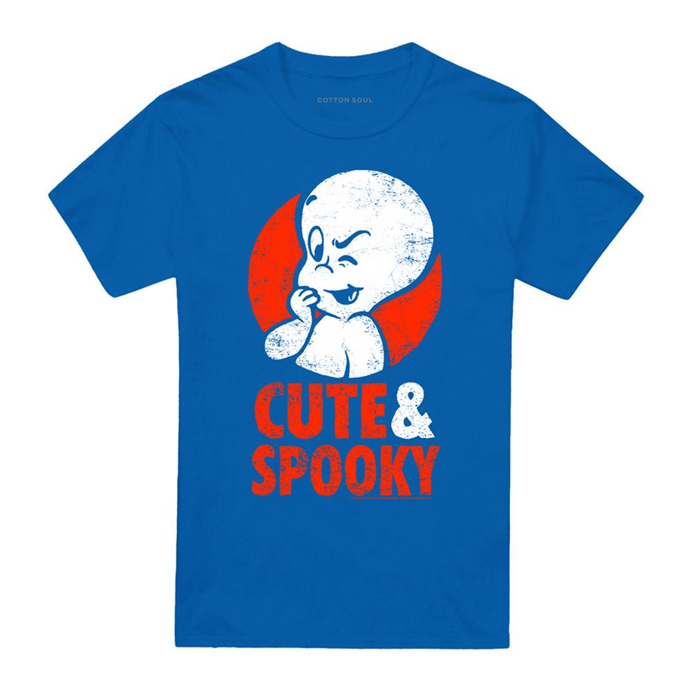 Royal Blue - Front - Casper Unisex Adult Cute And Spooky T-Shirt
