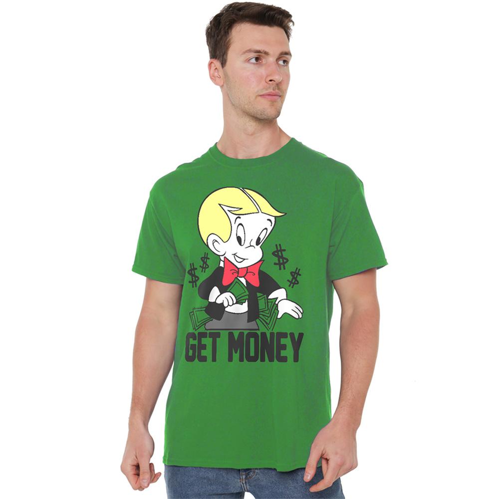 Kelly Green - Lifestyle - Richie Rich Unisex Adult Get Money Ringspun Cotton T-Shirt