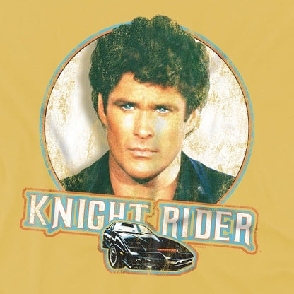 Banana Yellow - Side - Knight Rider Unisex Adult Hasselhoff Ringspun Cotton T-Shirt