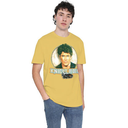 Banana Yellow - Lifestyle - Knight Rider Unisex Adult Hasselhoff Ringspun Cotton T-Shirt