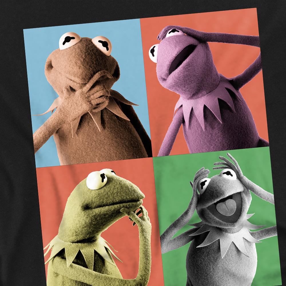 Black - Side - The Muppets Womens-Ladies Kermit Pose T-Shirt