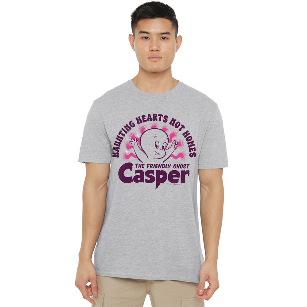 Athletic Heather - Lifestyle - Casper Unisex Adult Haunting Hearts T-Shirt