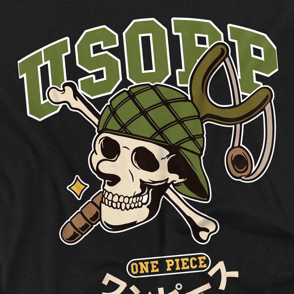 Black - Side - One Piece Womens-Ladies Usopp Collegic Ringspun Cotton Fitted T-Shirt